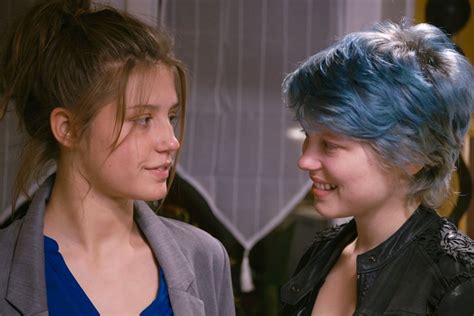 What happens at the end of Blue is the warmest color. . Blue is the warmest color did they really do it